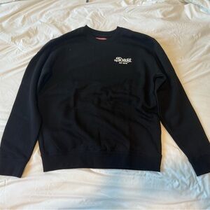 The Toast Podcast Black Crewneck Sweater
